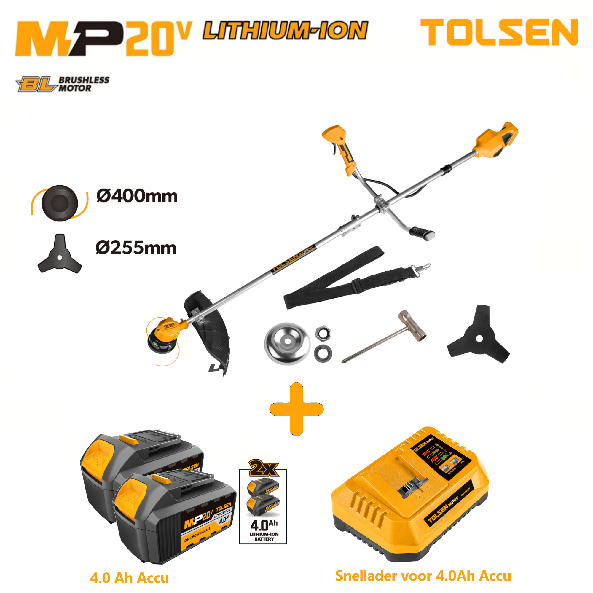 Grastrimmer Brushless op accu Grastrimmer Brushless op accu